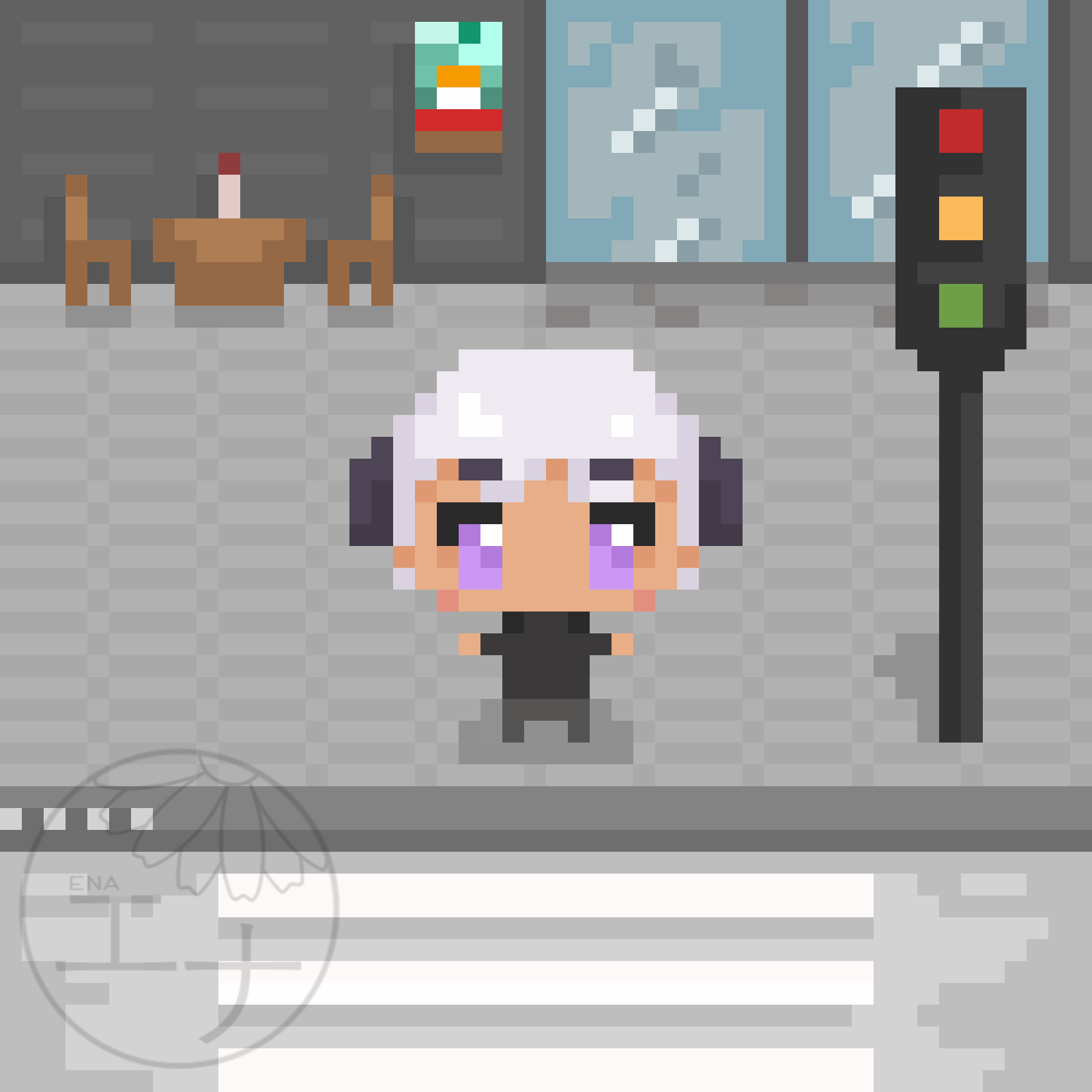 Pixel sprite with background for Ampthy Pixel sprite with background for Ampthy