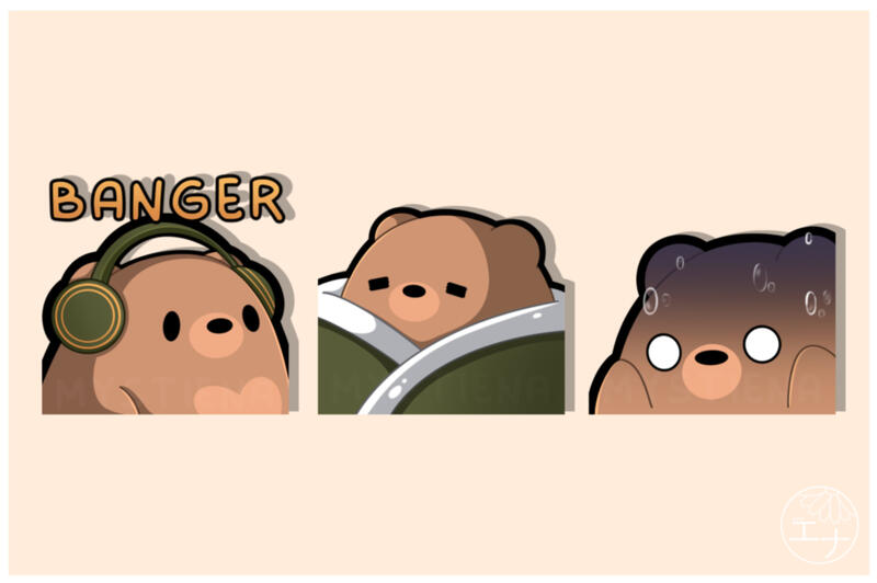 Simple bear emotes Simple bear emotes