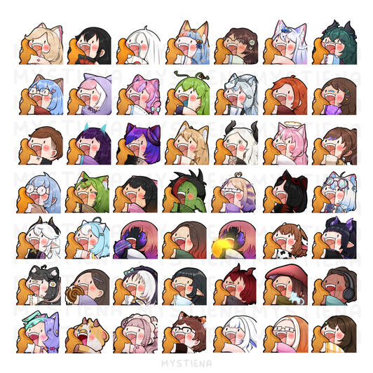 YCH &#39;&#39;Nugget&#39;&#39; emote for various clients